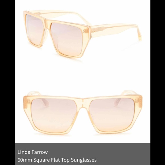 ***LINDA FARROW 16mm² FlatTop Shades with designer case & cloth HighEnd BNIB main image 6